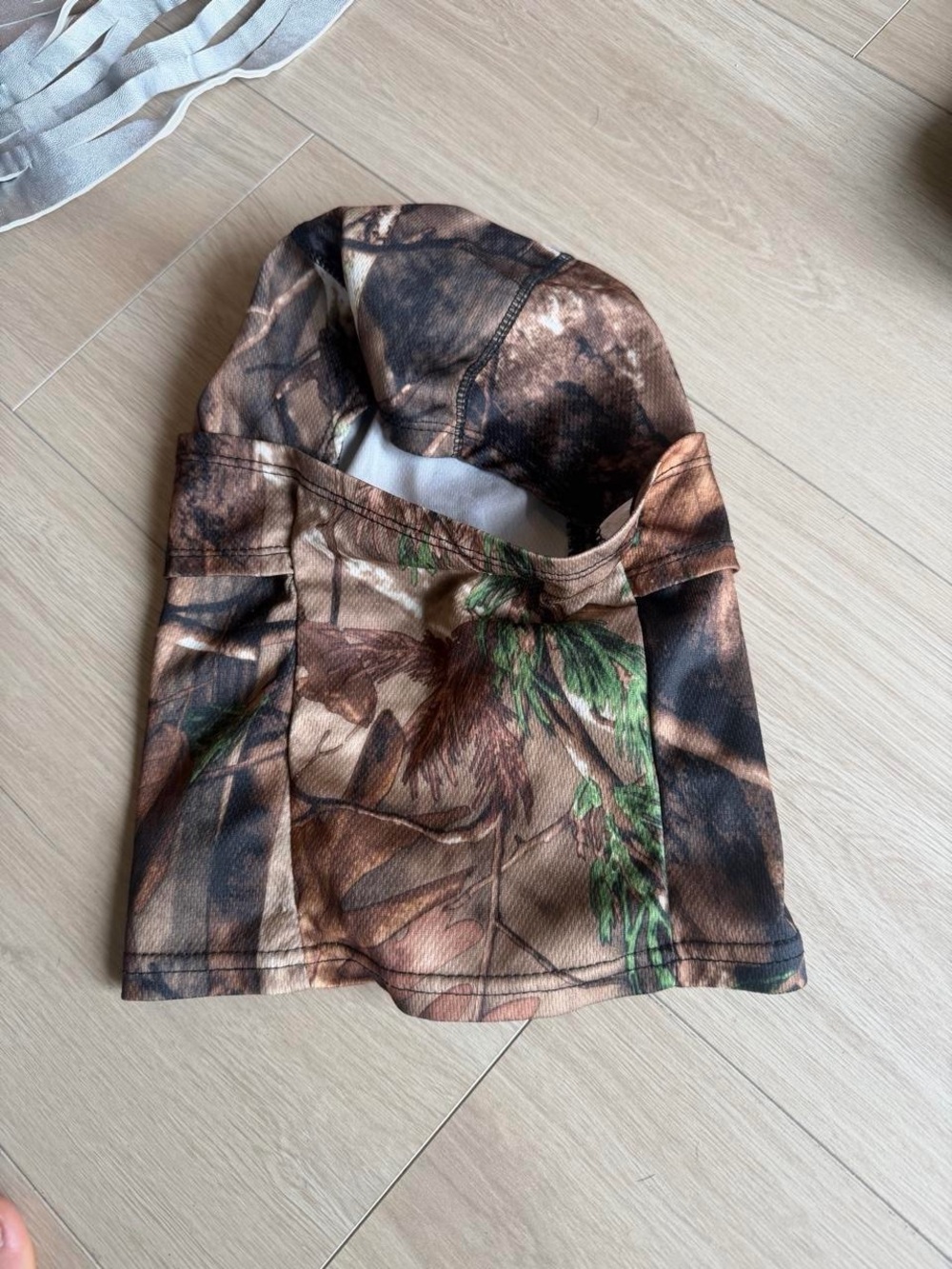 Camouflage Hooded Face Mask - Brown/Green